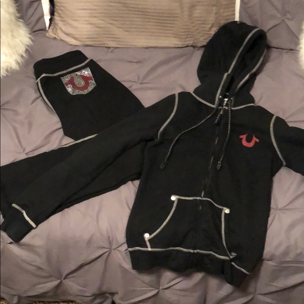 True Religion Black Sweatsuit